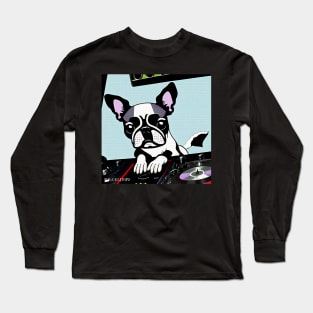 Boston Terrier DJ Long Sleeve T-Shirt